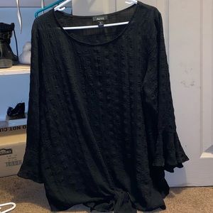 Womens XL black blouse